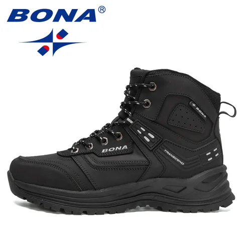 Мужские кожаные кроссовки BONA