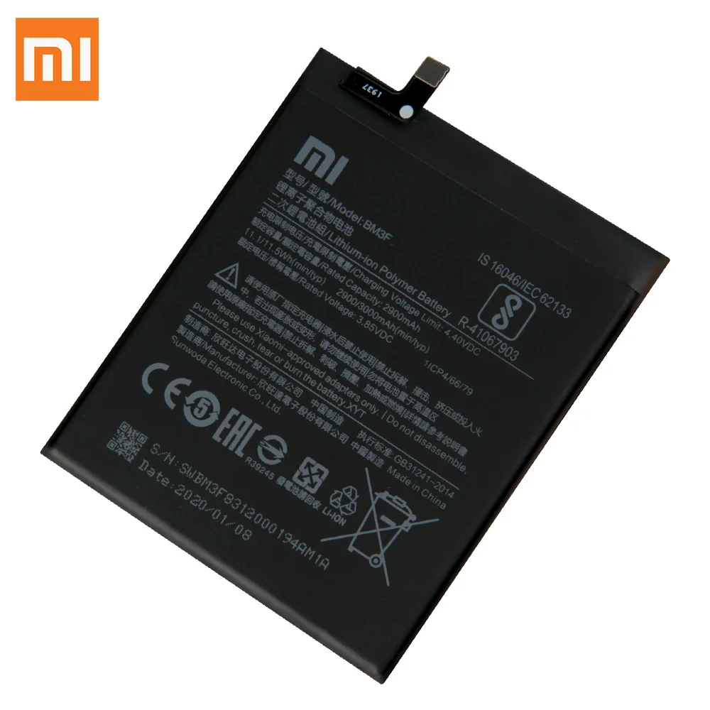 Оригинальный сменный аккумулятор XIAOMI BM3F для Xiaomi Mi8 Explorer Edition Mi 8 Pro телефона 3000