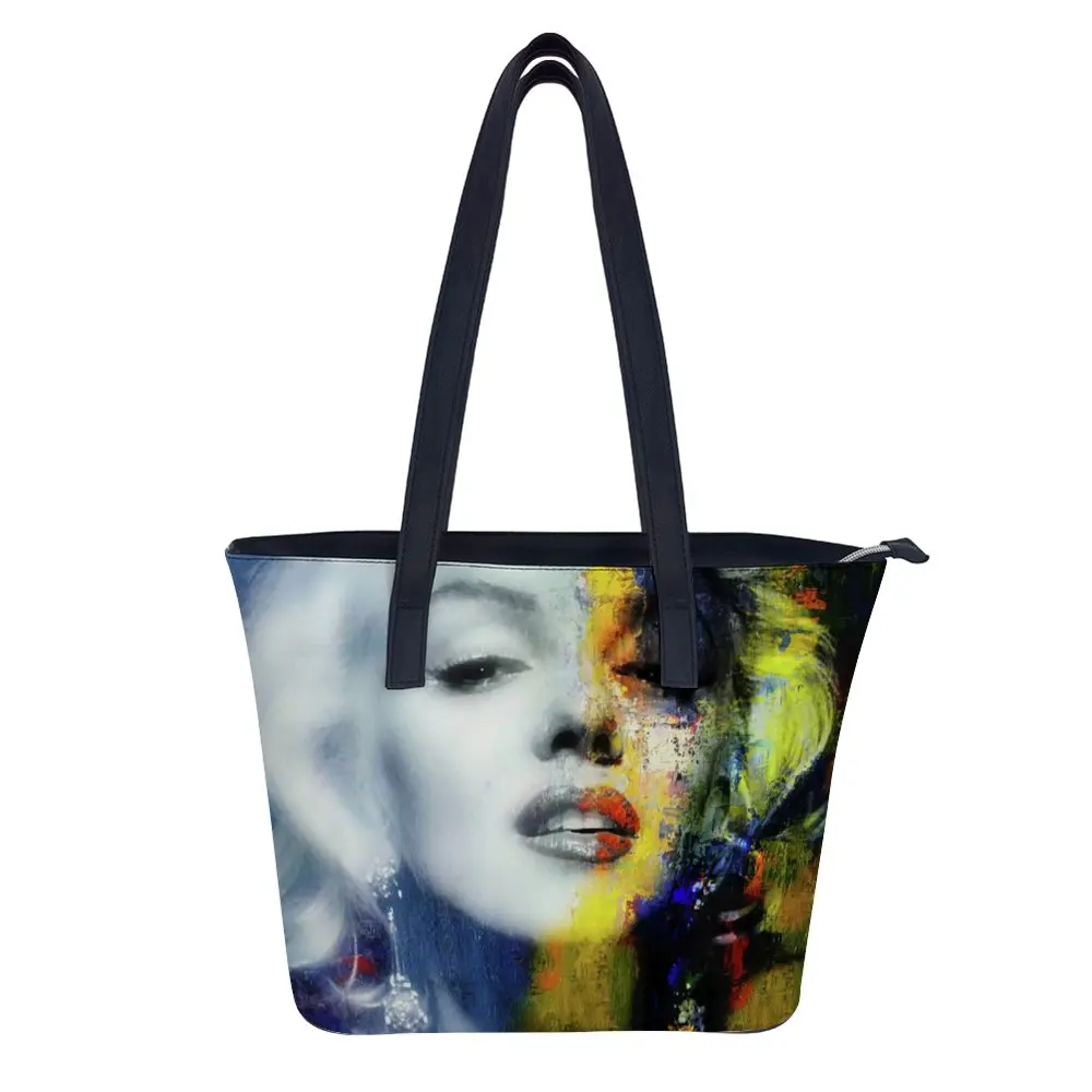 

Lips Shoulder Bag Gift Leather Handbag Girl Beach Top-Handle Funny Shopping Bag