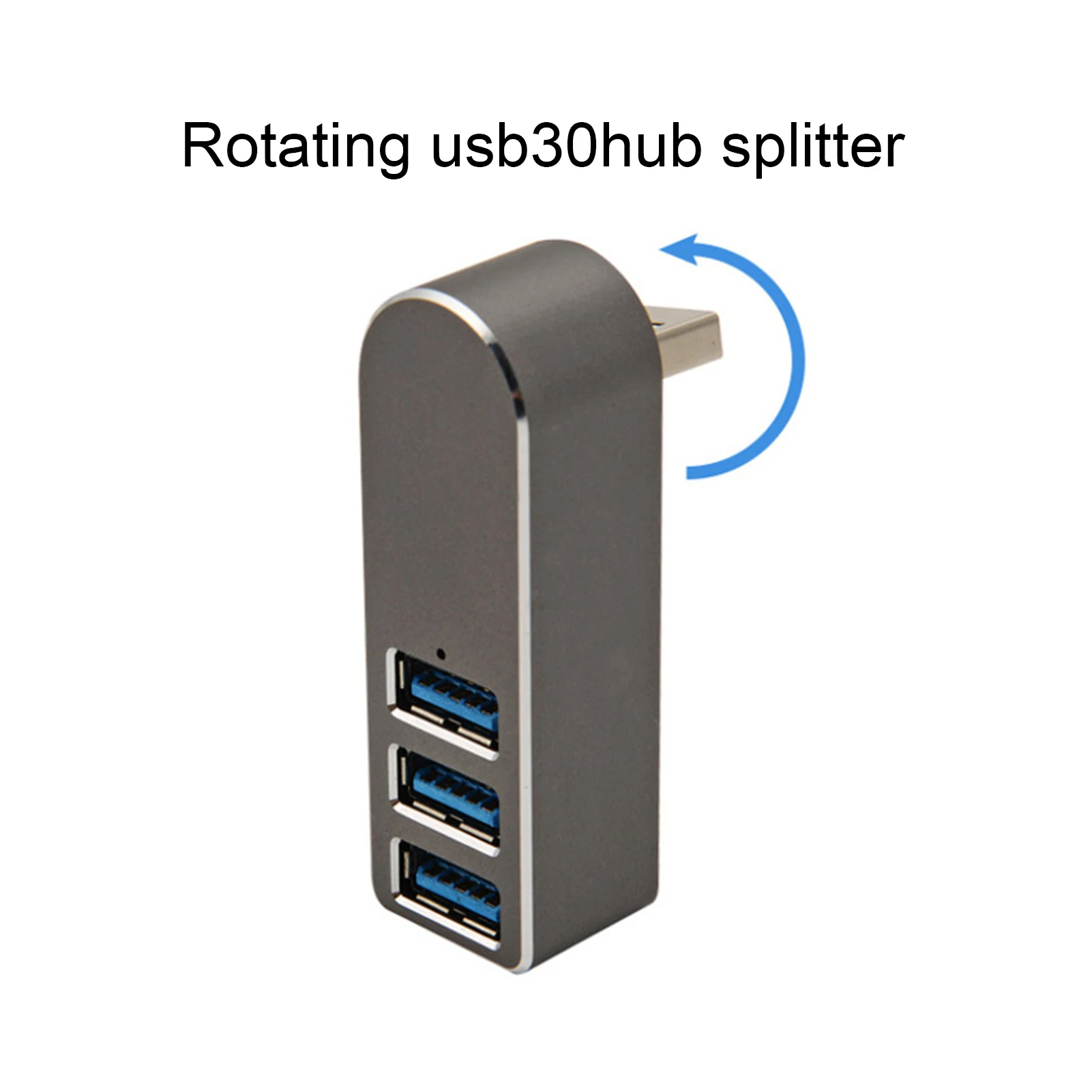 

Aluminum Alloy Rotatable Rotating 4 Ports USB3.0 Hub Extension High Speed Splitter For PC Laptop USB devices