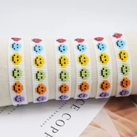 zhongvi beaded bracelet for women colorful smiley jewelry 2022 bohemian jewellery armband handmade beads bracelets wholesale