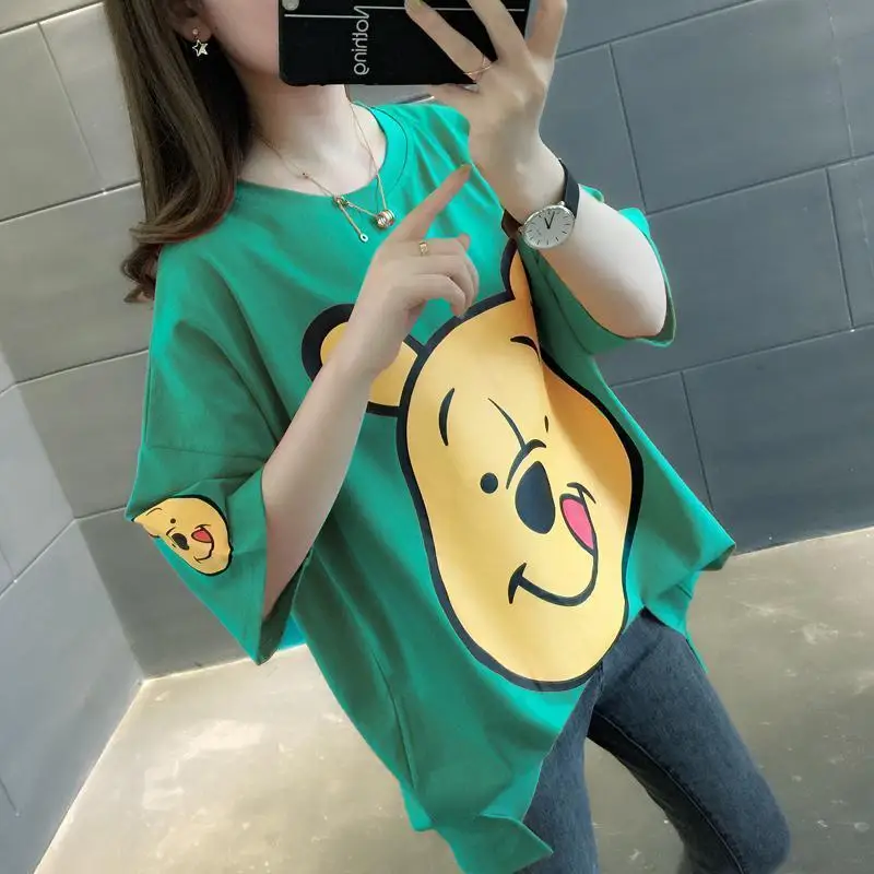 

Cotton Loose Short-Sleeved T-Shirt Korean Women'S Spring And Summer 2021 Women'S New Net Red Top Clothes
