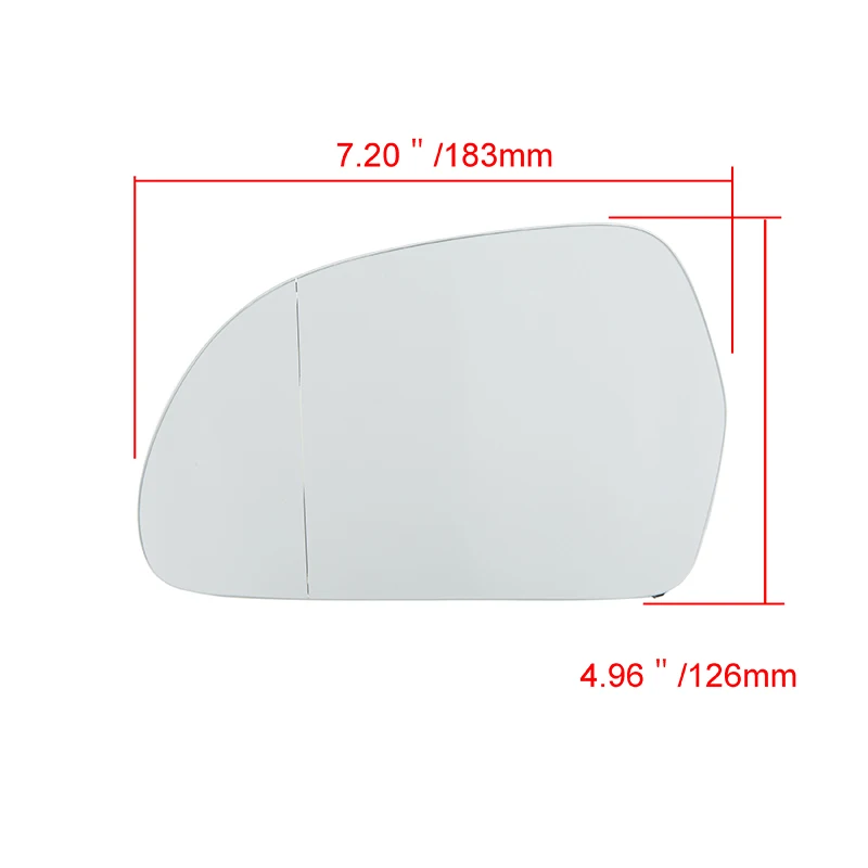 Боковое Автомобильное Зеркало POSSBAY с подогревом крыла белое стекло подходит для