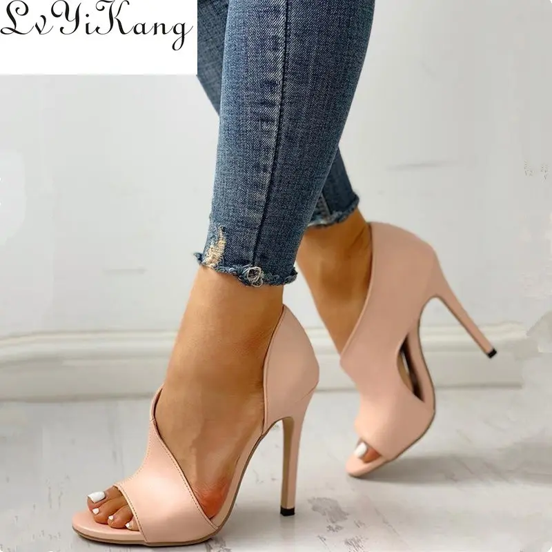 Туфли лодочки женские на высоком каблуке пикантные вечерние туфли серебристые