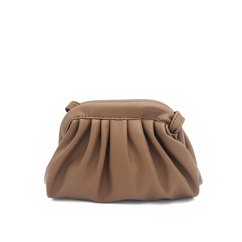 Облачная сумка мягкий кожаный кошелек женская на одно плечо сумка-мессенджер