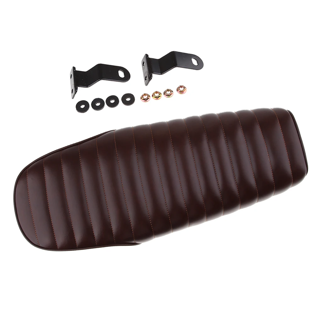 Мотоциклетное плоское седло для Кафе Racer винтажная подушка сиденья стильная