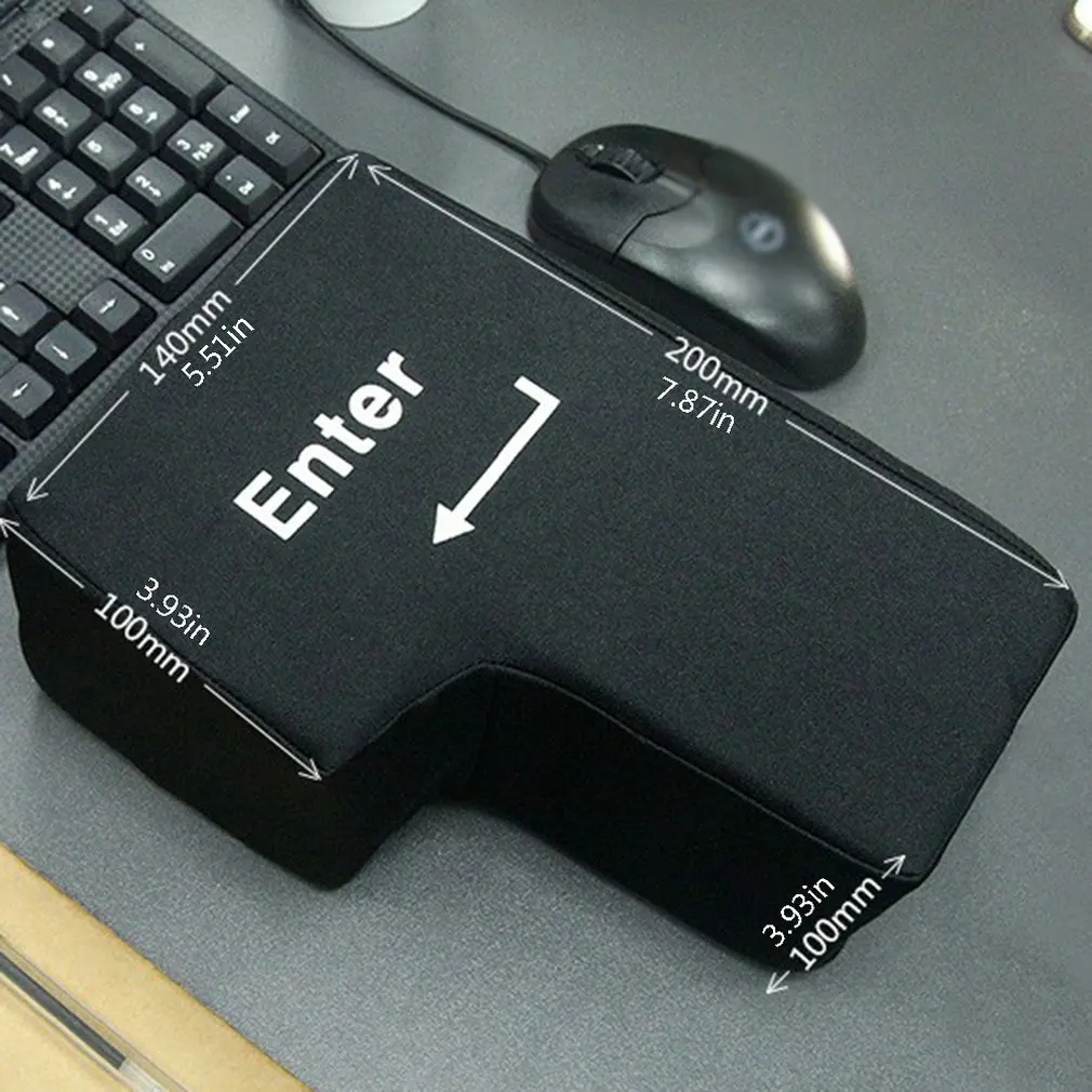 

Soft Big Enter Key Stress Relief Vent Plush Toy With Usb For Birthday Gift Computer Venting Napping Pillow