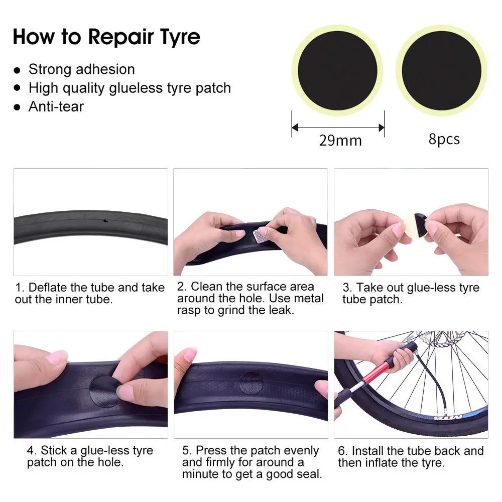 Портативные Инструменты для ремонта велосипедов на горной дороге ремонт шин