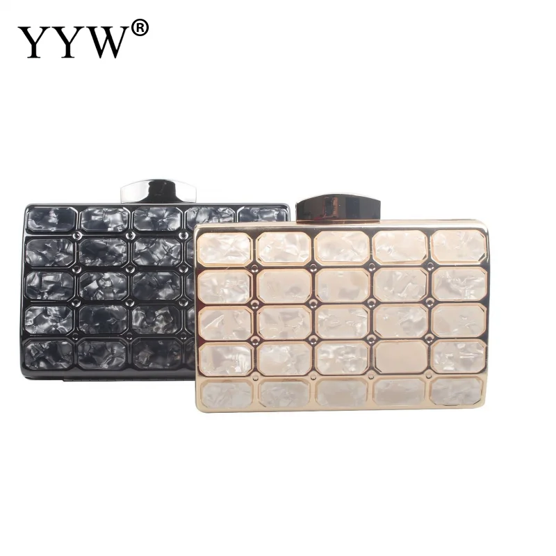 

Luxury Design Acrylic Decoration Clutches Women Evening Bags Party Wedding Hand Bag Chain Crossbody Purses Wallet Clutch Bag