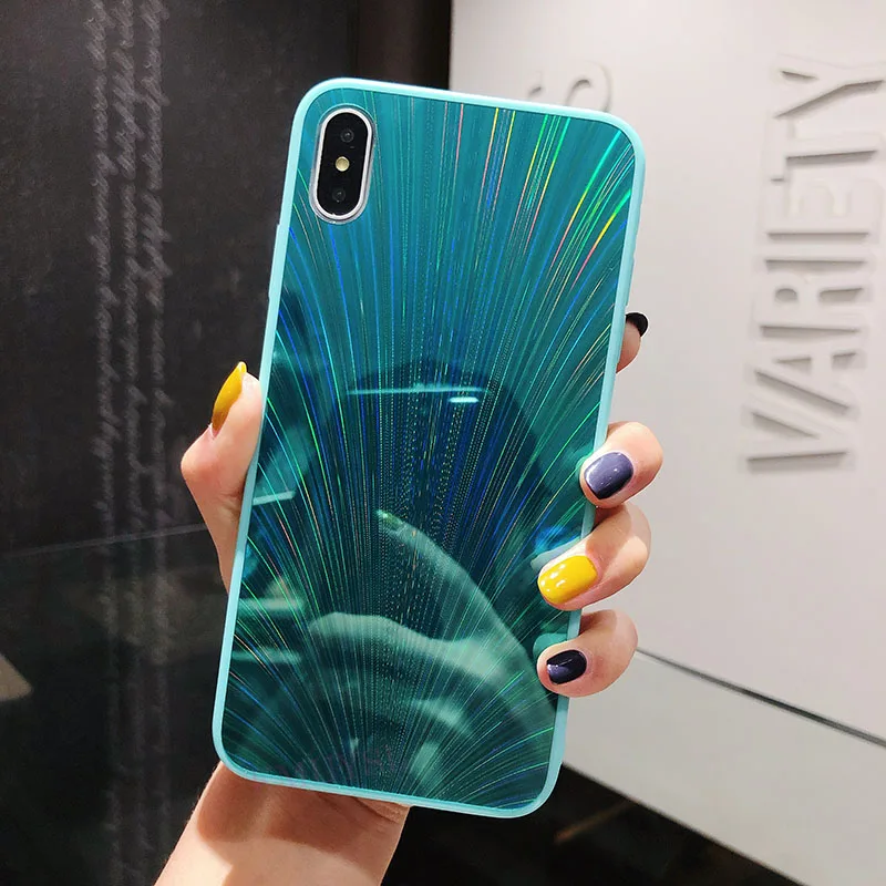 5 Bing Блестящий зеркальный чехол для iPhone X XS Max XR 7 6 S 8 Plus лазерный чехол с перьями павлина для iPhone 11 5,8 6,1 6,5 дюйма - Цвет: 5