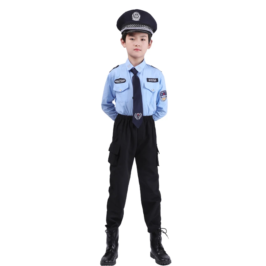 Детский костюм для косплея сотрудника полиции аксессуары на Хэллоуин карнавал