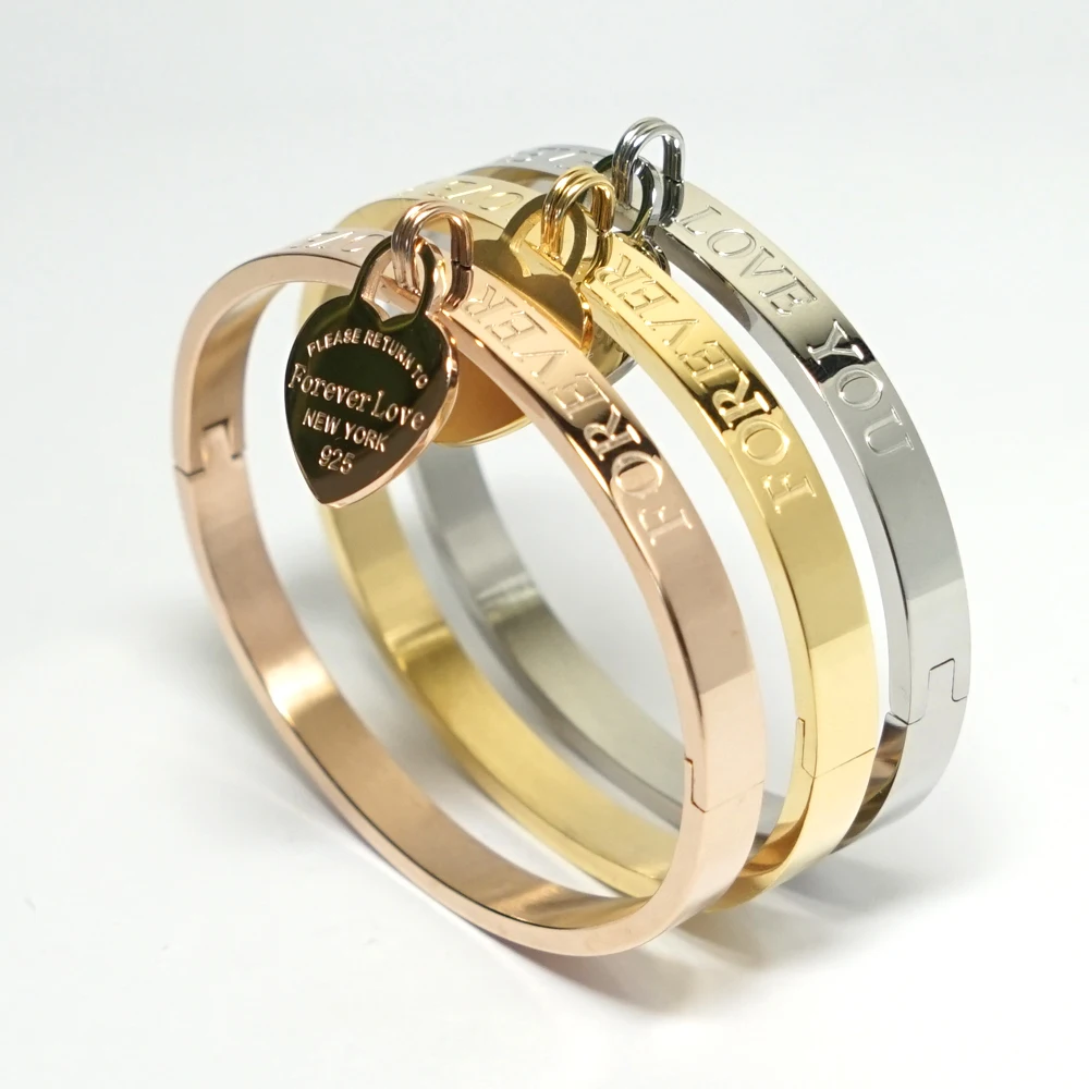 Высокое качество pulseira feminina, очаровательный браслет с сердечком, браслет для женщин, модный, нержавеющая сталь, роскошный бренд, ювелирное изделие, подарок