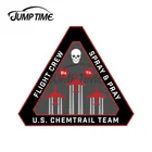 JumpTime 13x12,8 см США Команда Chemtrail Экипаж полета спрей и молитва Автомобильная наклейка сделай сам наклейка водонепроницаемый вездеход украшение для автомобиля