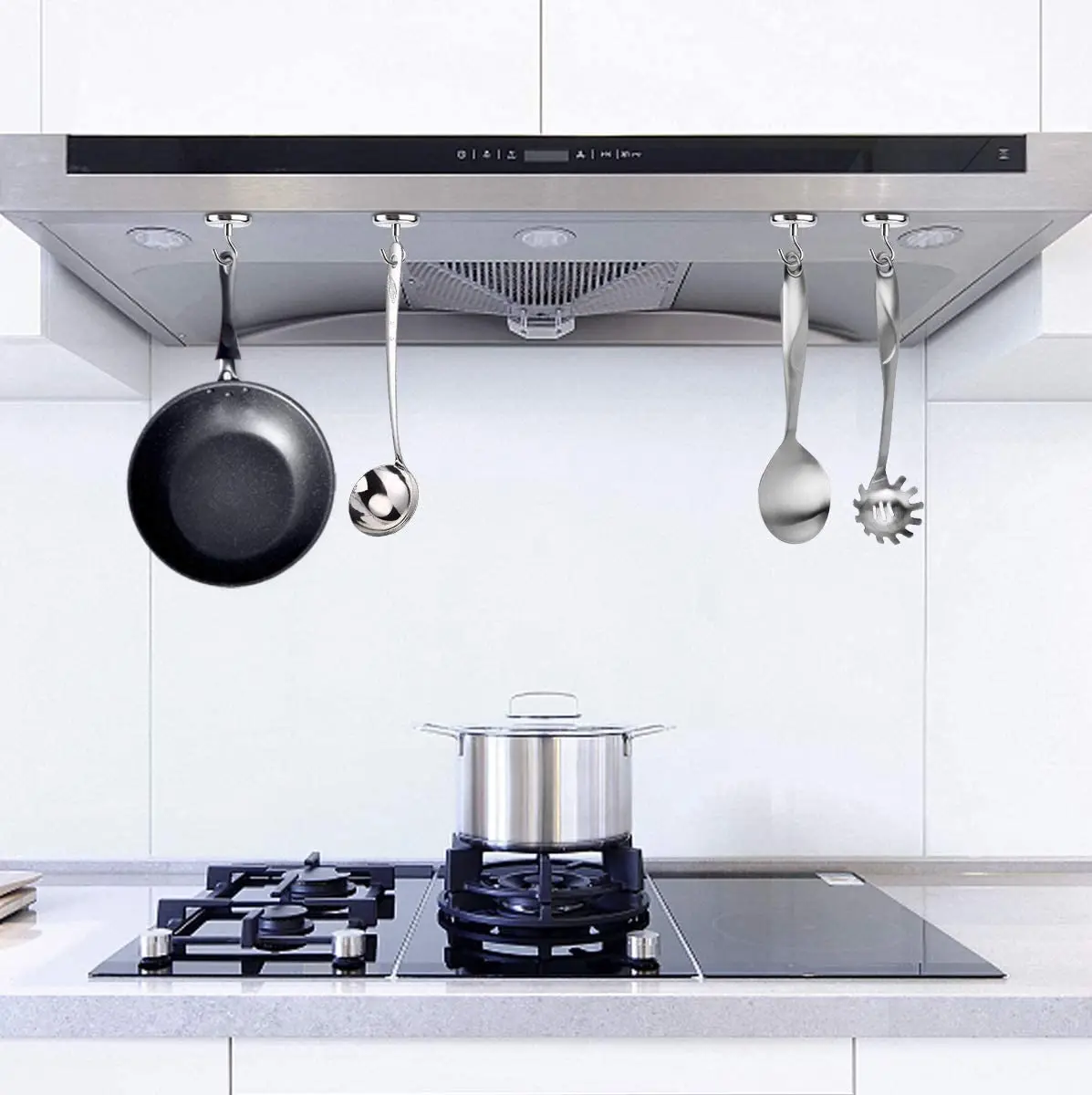 Ganchos magn&eacute;ticos fuertes de neodimio para el hogar, cocina, trabajo, oficina, etc., 32mm/1,26 pulgadas, 100 libras, 8 Uds.-2