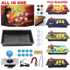 Набор аркадных джойстиков сделай сам, 5Pin, джойстик, акриловая панель для художественных работ, чехол, кнопки, кодировщик, 6 цветов, Бесплатная сборка