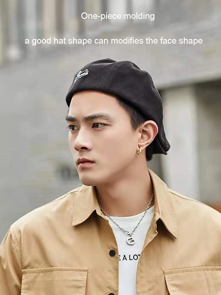 2021 Summer Men Fashion Cotton Beret Hat Newsboy Hat Spring Autumn Retro Beret Cap Unisex Anti-wear Sun Hats Women Universal Cap