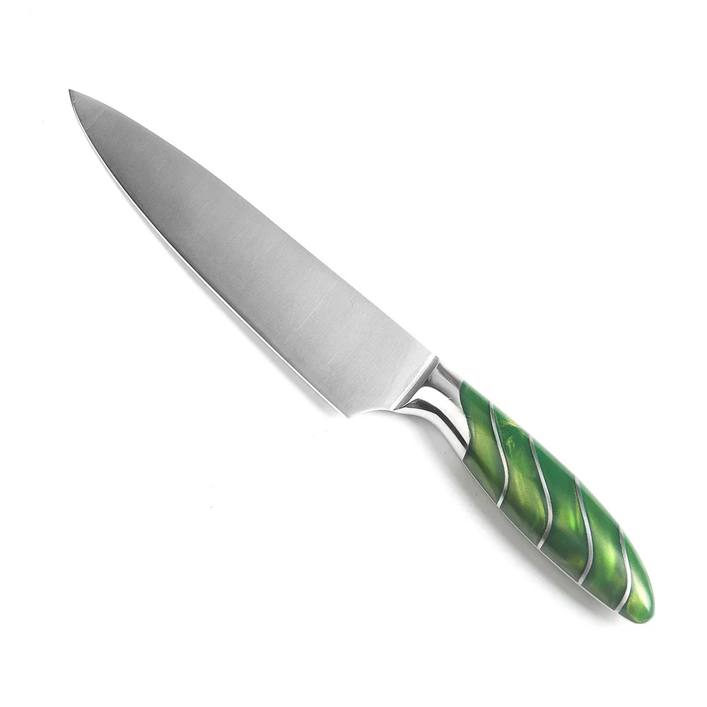 

Chef Knife Kitchen Stainless Steel Slicing Knife Steel Head 8-inch Resin Handle Universal Knife Kitchen Knife