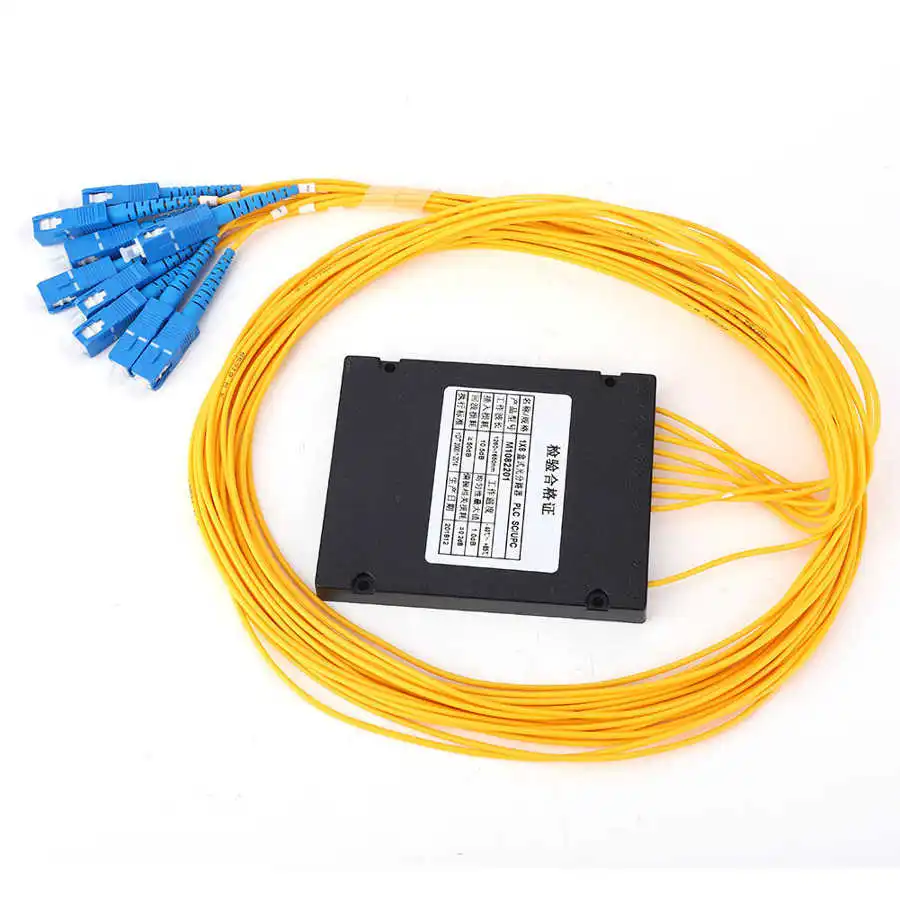 PLC волоконный сплиттер 1X8 SC/UPC Оптическое волокно одномодовый для домашней