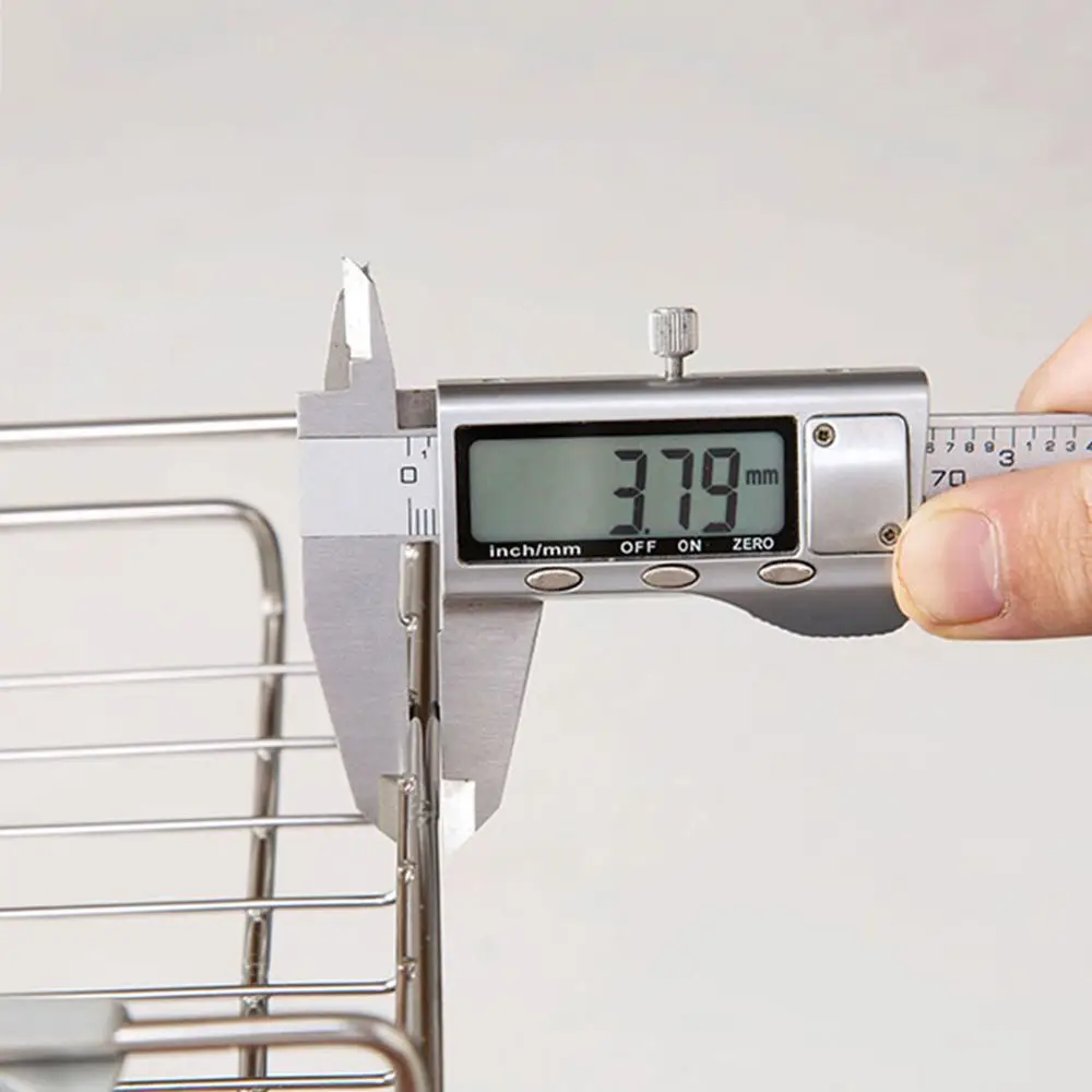 

Faucet Drainage Shelf Adjustable Stainless Steel Kitchen Sundries Storage Rack for Bathroom Soap Rag and Sponge organize Holder