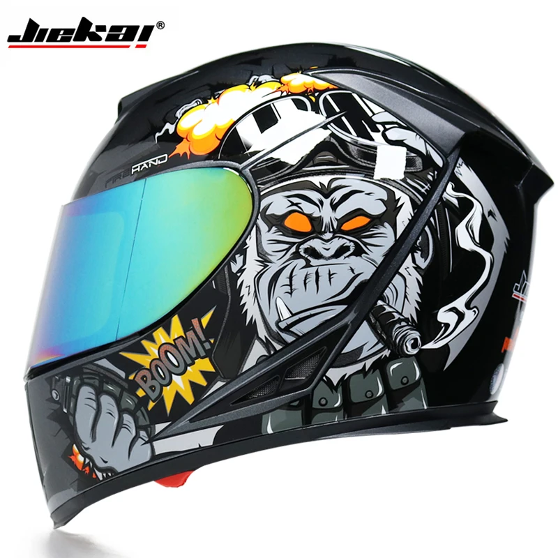 Мотоциклетный шлем Полнолицевой шлем дышащий Capacete Da Motocicleta ABS шлем для верховой езды шлем для мотокросса - Цвет: c4