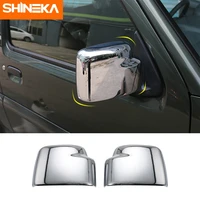 shineka mirror covers for suzuki jimny car rearview mirror shell decoration cover stickers accessories for suzuki jimny 2007 up