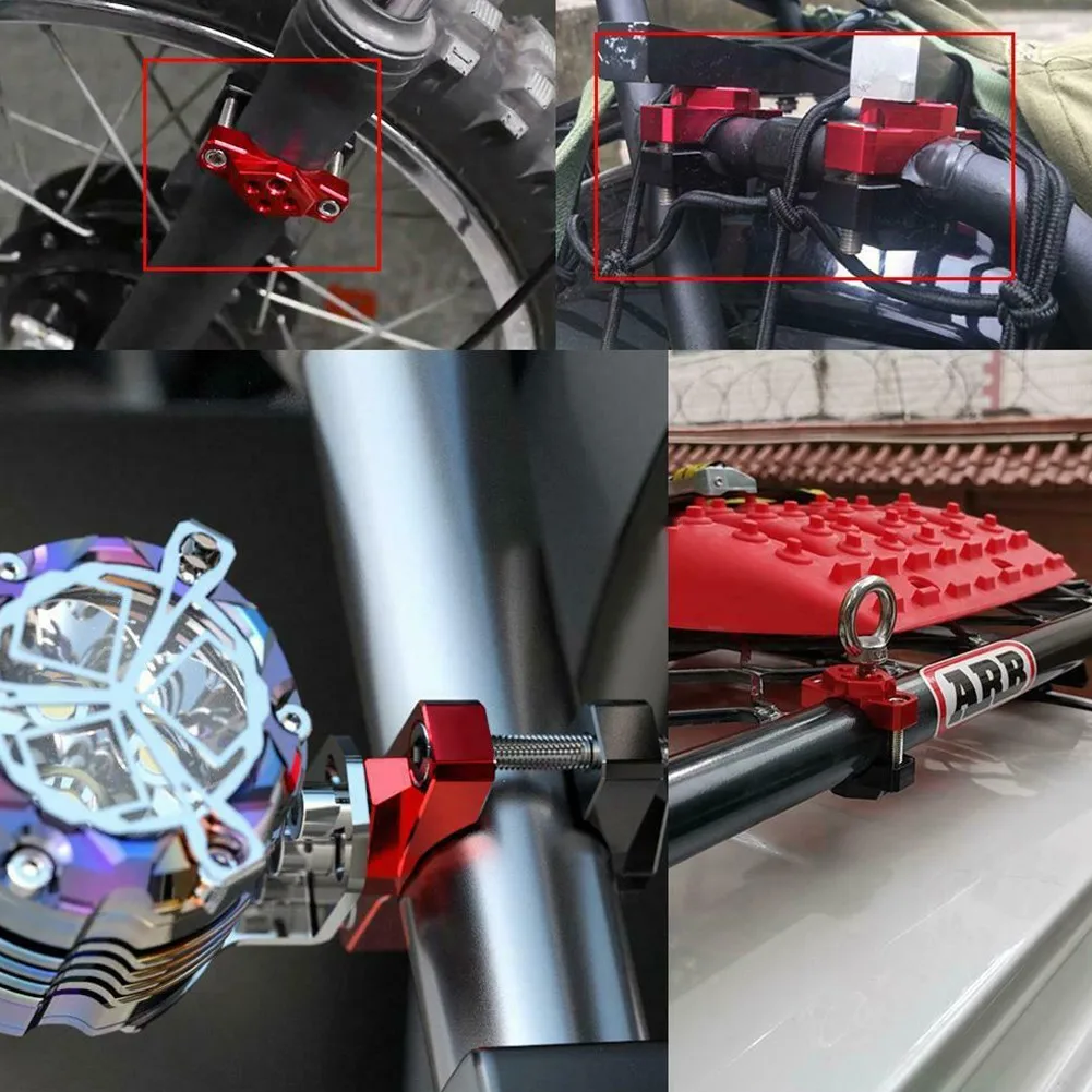 

2x Motorcycle Spot Light Fog Driving Fork Mount Bracket Headlight Clamp Holder 17-32mm Pressure Code Stent