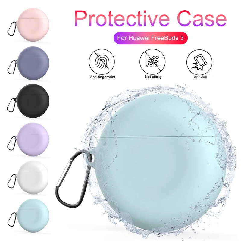 

Silicone Case For huawei Freebuds 3 Wireless Earphone shockproof Cover For Huawei Freebuds 3 Case Freebuds3 Headset Accessories
