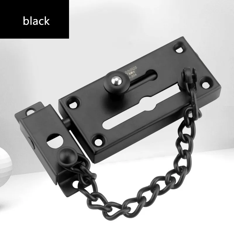 Утолщенная цепочка с защитой от кражи из нержавеющей стали для отеля 304 замок