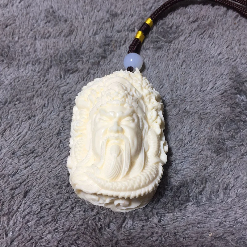 Белый Бог богатства Гуань Гун кулон статуя скульптура в стиле современного