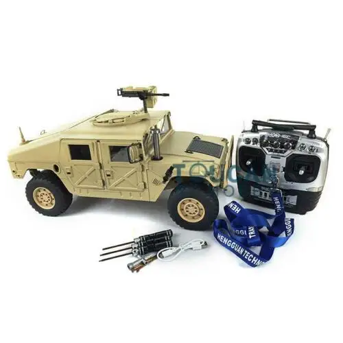 HG 1/10 масштаб 4*4 Hummer военный автомобиль P408 гоночный Радиоуправляемый с ESC моторный