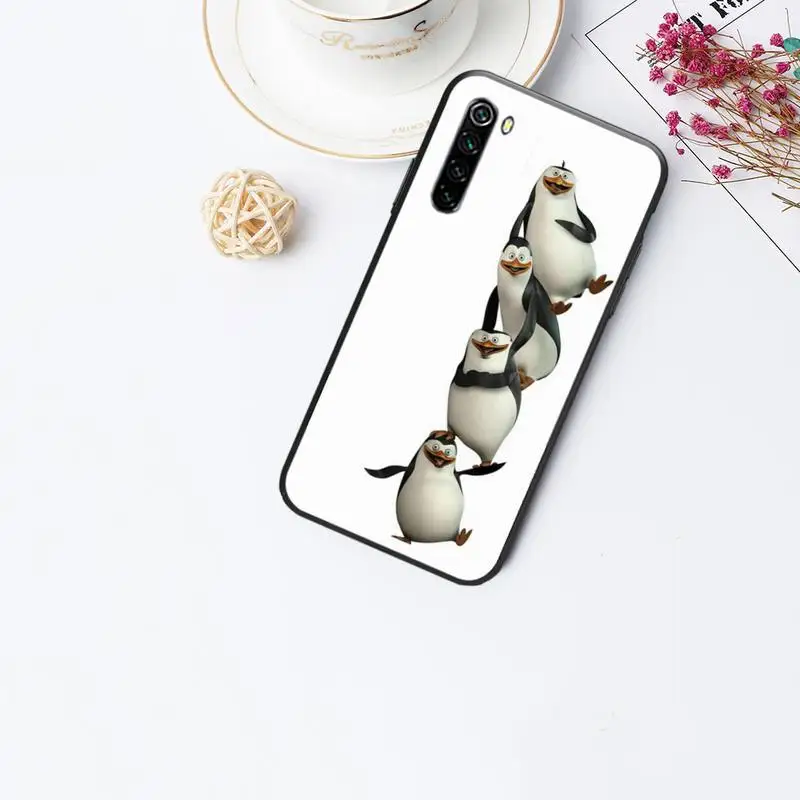 Чехол с принтом пингвинов Мадагаскара чехол для xiaomi note max mi 7 8 9se Redmi 7a 8t 9 10 pro lite