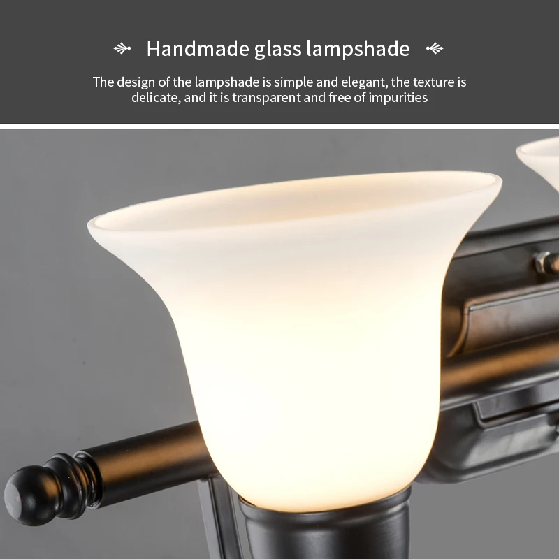 

FUYING Nordic Bathroom LED Wall Lamp Mirror Light Dressing Table Makeup Light Waterproof Simple Bathroom Mirror Front Light