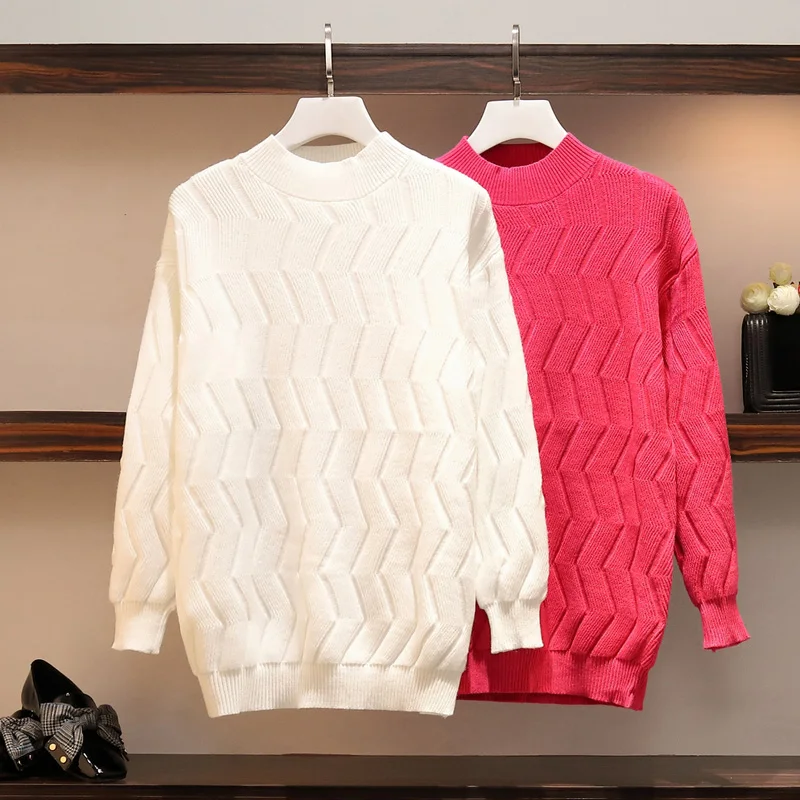 

Woman Sweaters In Autumn And Winter Are Loose, Lazy And Immortal.