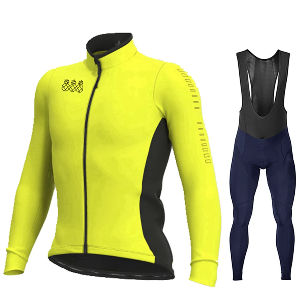 

Длинный зимний флисовый мужской костюм STRAVA для езды на велосипеде, одежда для езды на гоночном велосипеде, велосипедный костюм