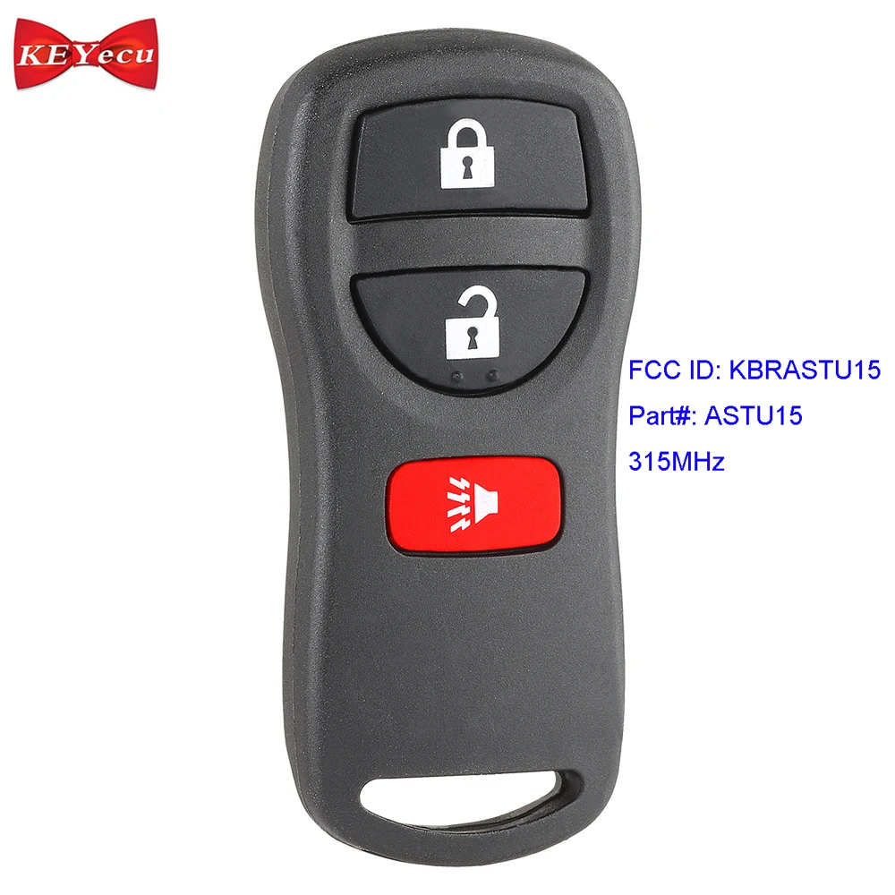 KEYECU для Infiniti FX35 Nissan Armada Frontier Titan дистанционный брелок 315 МГц FCC ID: KBRASTU15|button