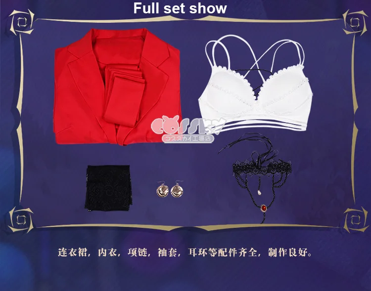 

Anime Violet Evergarden Cattleya Baudelaire Cosplay Costume Red Dress Uniform Halloween Party Outfit For Women Girls 2020 NEW