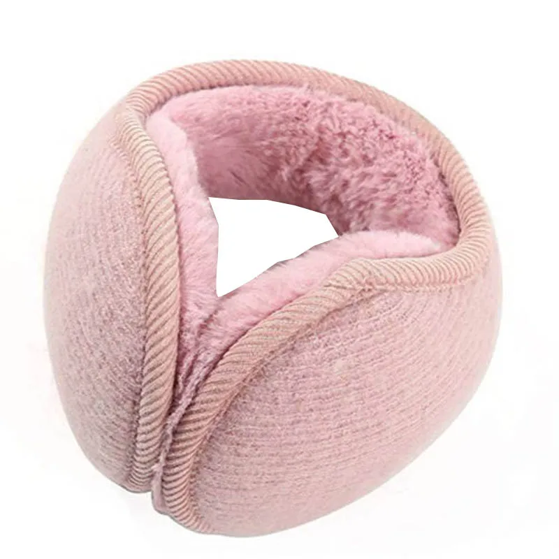 Зимние наушники для мужчин и женщин модные однотонные плюшевые Регулируемые