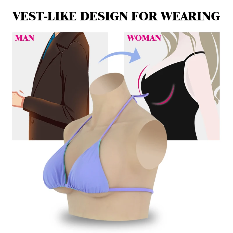 Искусственные силиконовые сиськи C Кубок жуткая Реалистичная силиконовая