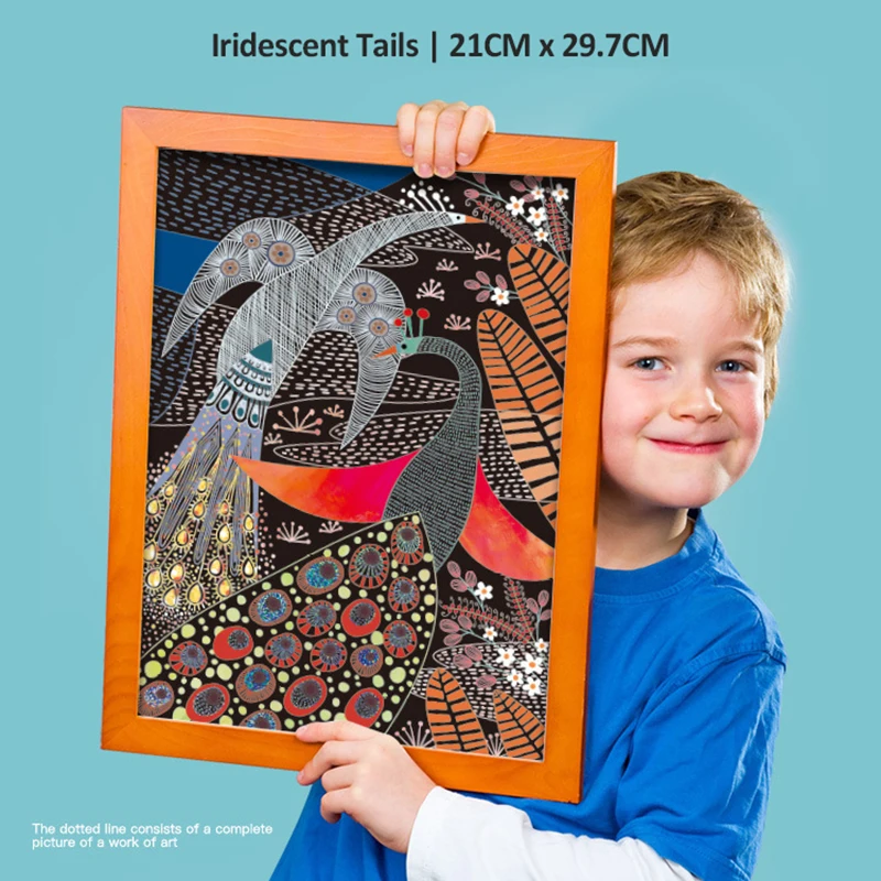 

Magic Scratch Art Doodle Drawing Board Notebook DIY Rainbow Color Drawing Toys For Children Kids Painting Educational Toys Gifts