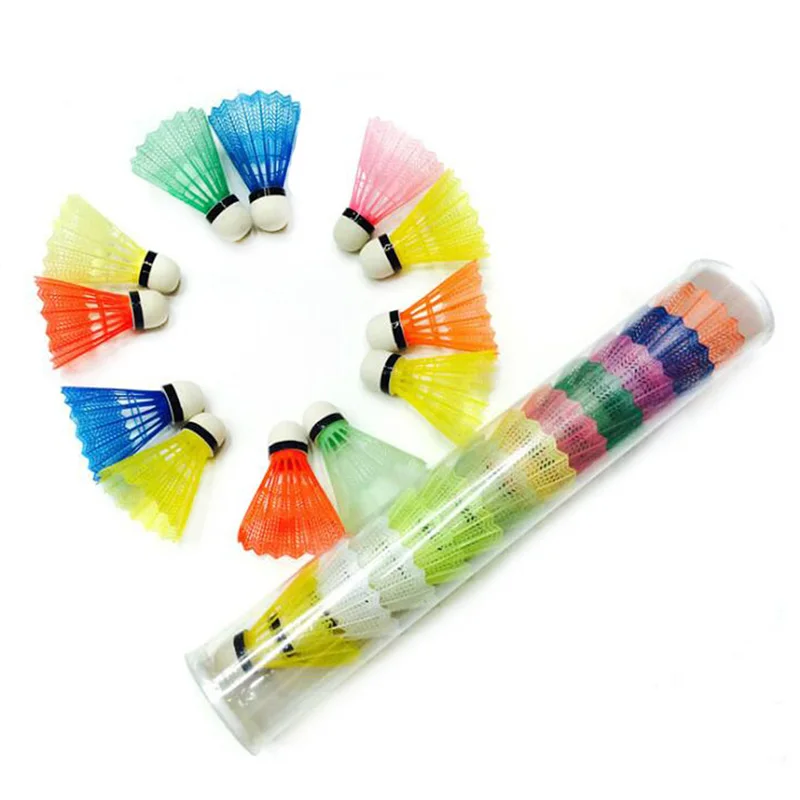 

12Pcs/Set Colorful Badminton Balls Sport Training Train Outdoor Supplies Portable Shuttlecocks Products