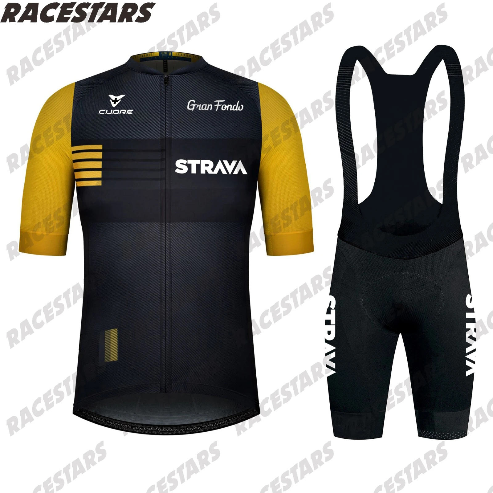 

STRAVA 2021 Велоспорт одежда с коротким рукавом Джерси комплект велосипедная команда униформа MTB горный велосипед тренировочный костюм дышащая ...