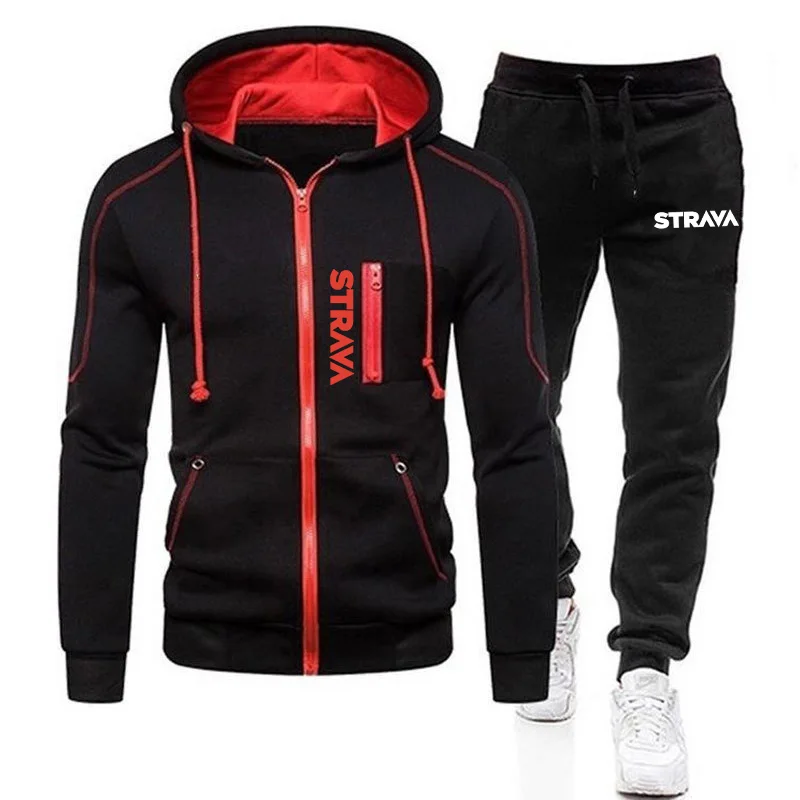 

Windproof Bicycle Clothing Winter Men's Cycling Clothing Strava Cycling Set for Men Hooded Riding Jacket Downhill Bike Trouser