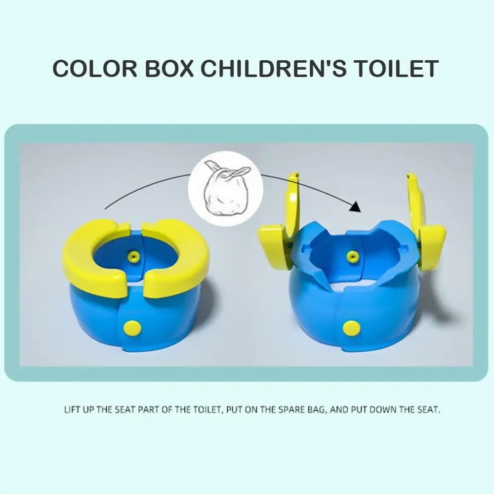 Портативный дорожный Детский горшок тренировочное сиденье банан складной
