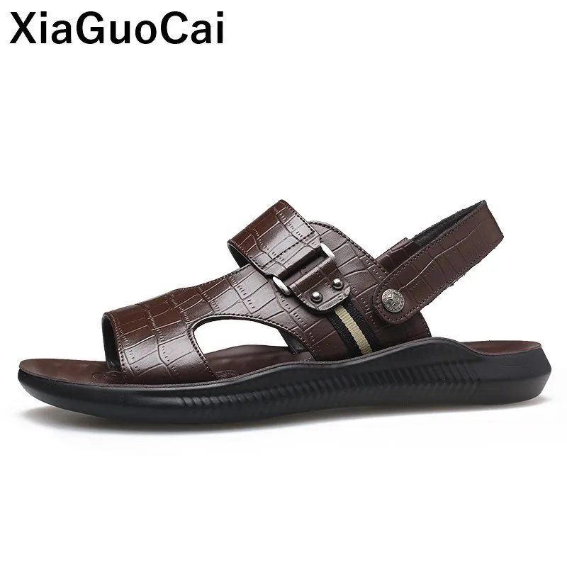 Летние мужские повседневные тапочки сандалии пляжная обувь для активного отдыха