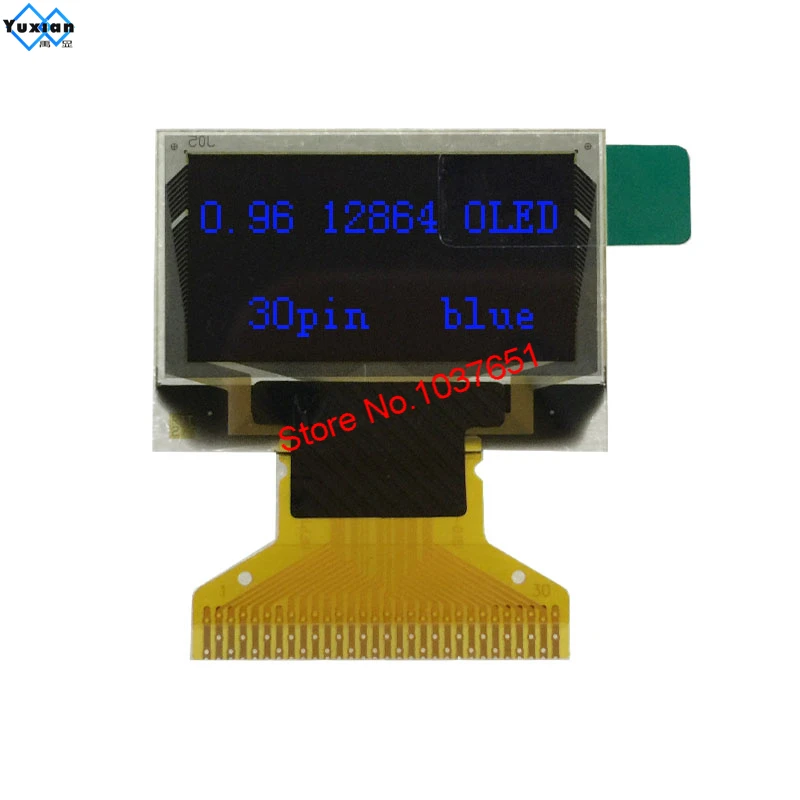 0 96 oled 30pin дисплей 128x64 SSD1306 SPI IIC синий желтый белый | Электроника