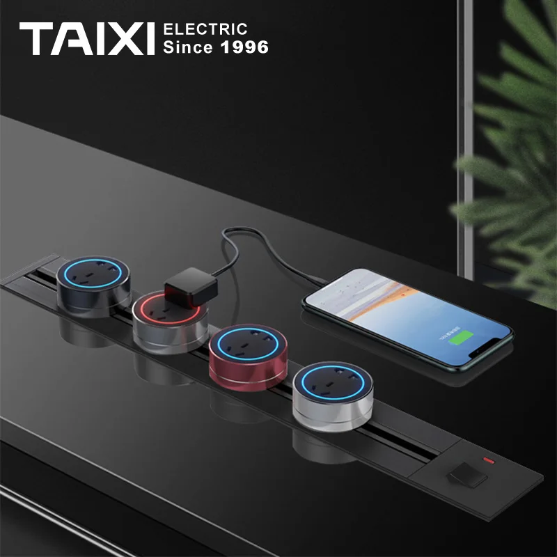 Встраиваемая электрическая направляющая розетка многофункциональные розетки