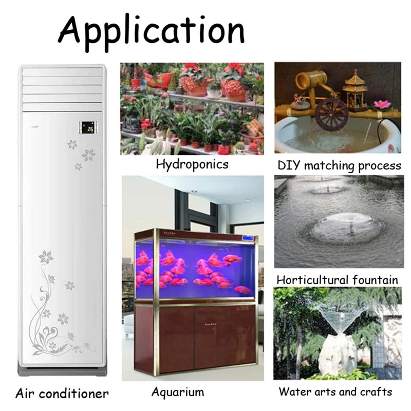 

15/20/40/55/80W 50Hz Water Pump Fish Tank Submersible Ultra-Quiet Pump Fountain Aquarium Pond Spout Feature Pump FREE Water Pipe