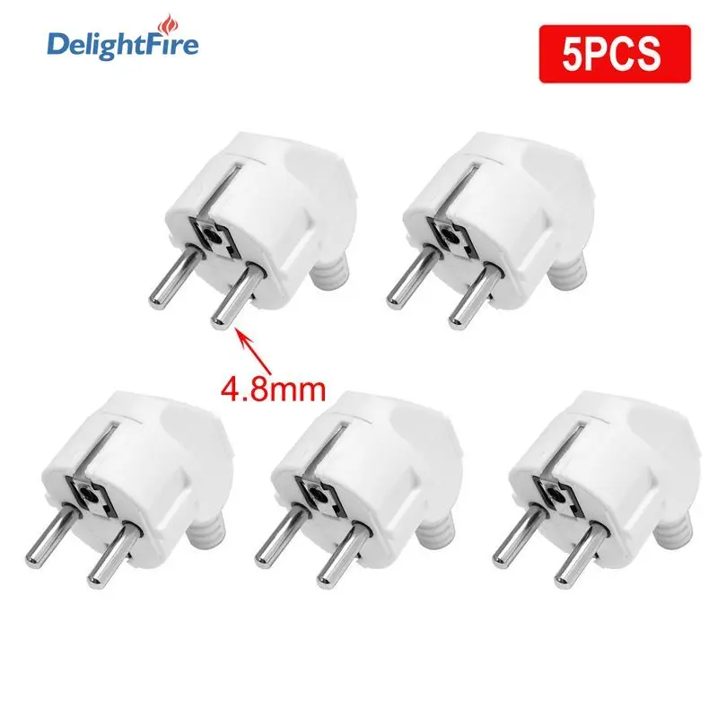 Штепсельная Вилка с возможностью расширения 5 шт. Европейский адаптер вилкой 4 8