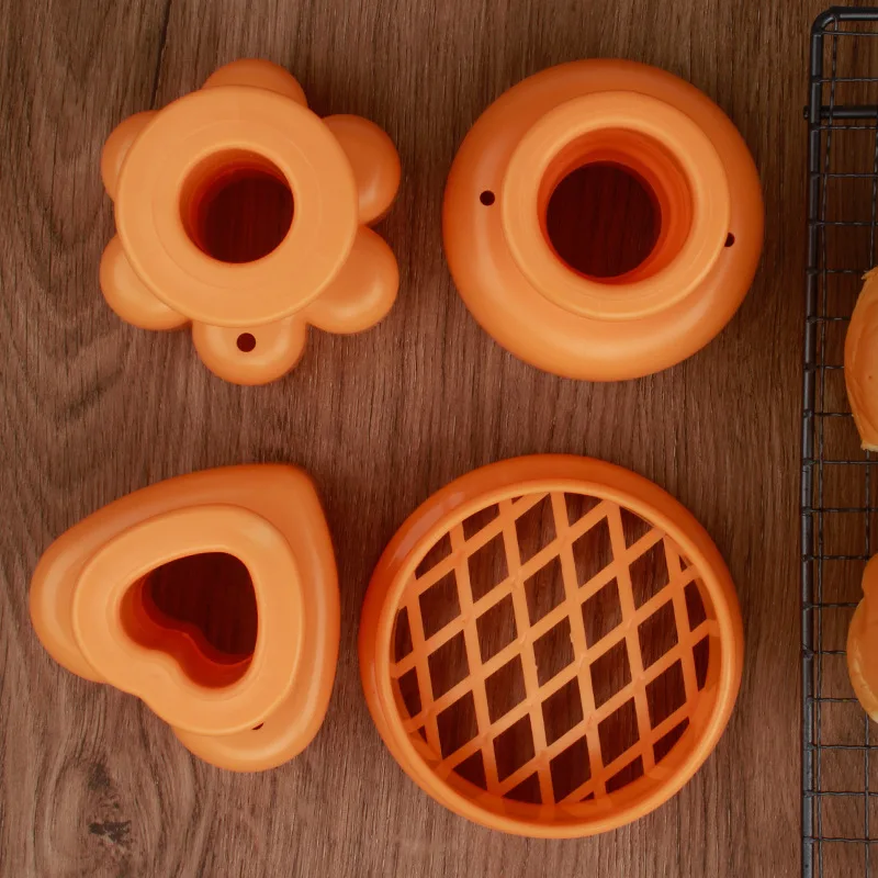 

Donut Mold Household Hollow Cake Bread Pressing Die Pineapple Bread Stencil Baking Tool