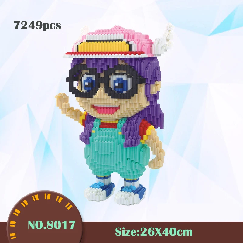 

7249 шт 40 см большой с персонажами из мультфильмов для девочек, мультяшный принт, Алмазный строительный блок DIY девушка 3D модель подключения с...